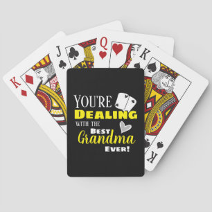 Baraja De Cartas Divertido trato con la mejor abuela