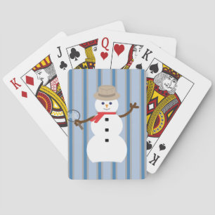 Baraja De Cartas Divertido y divertido detective Snowman