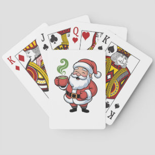 Baraja De Cartas Divertidos Navidades Santa Hooling una bebida Matc