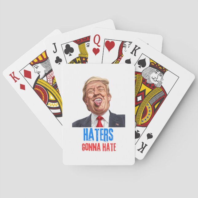 Baraja De Cartas Divertidos odiadores odiarán las citas, graciosos  (Reverso)