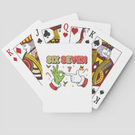 Baraja De Cartas Diviértete Navidad Seis Siete Monstruo Verde Fiest
