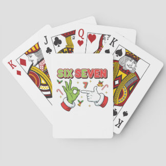 Baraja De Cartas Diviértete Navidad Seis Siete Monstruo Verde Fiest