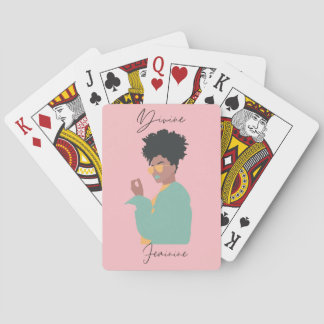 Baraja De Cartas Divinas tarjetas de juego clásicas femeninas