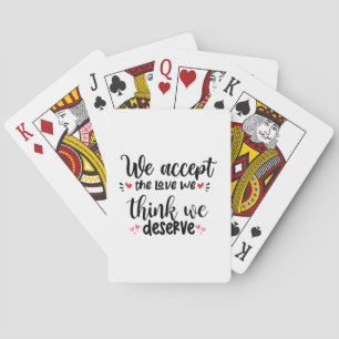Baraja De Cartas Doble regalo Aceptamos el amor