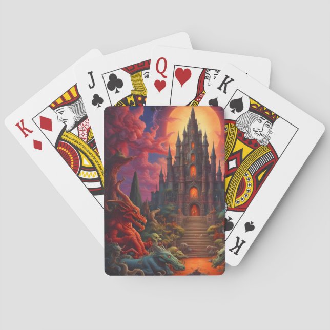 Baraja De Cartas Doble tu fantasía final de dragón (Reverso)