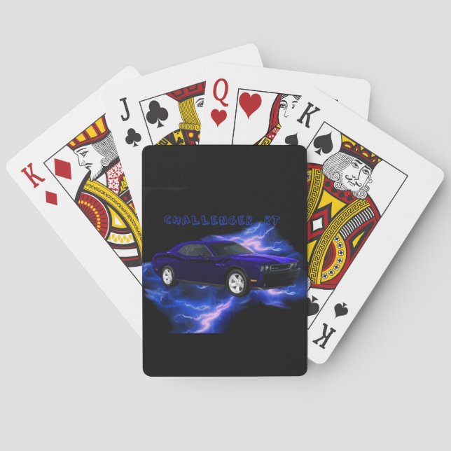 Baraja De Cartas Dodge Challenger RT (Reverso)
