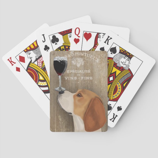 Baraja De Cartas Dog Au Vin Beagle (Reverso)