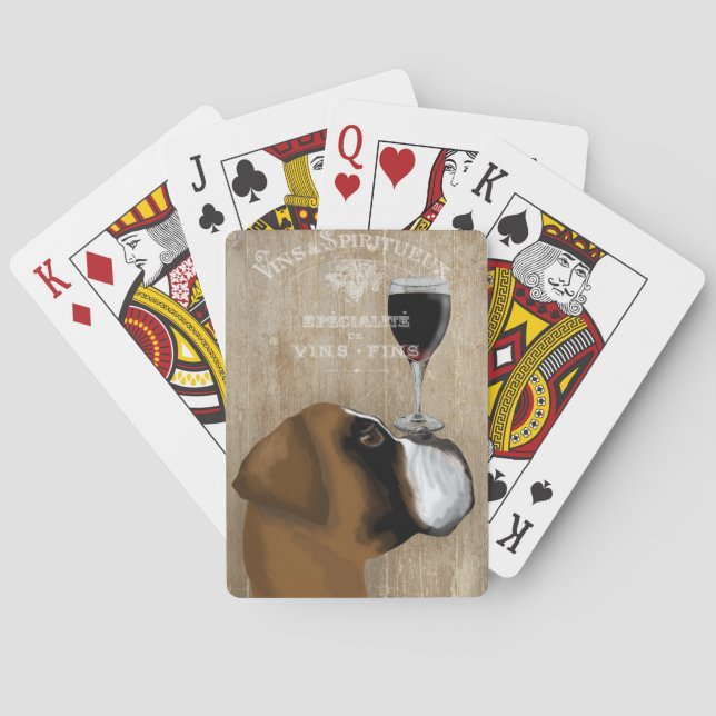 Baraja De Cartas Dog Au Vin Boxer (Reverso)