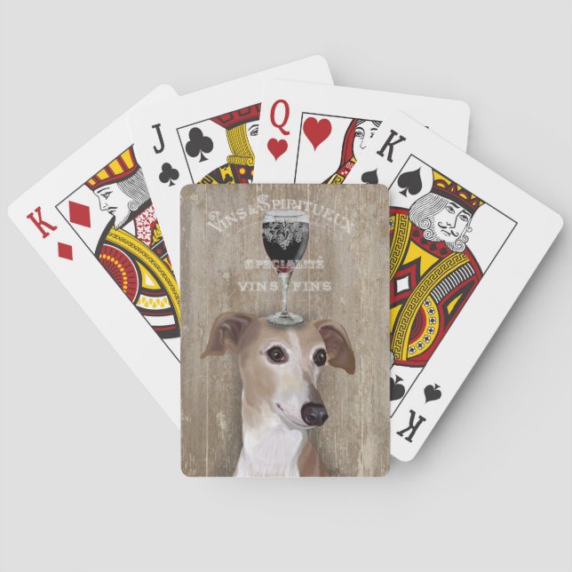 Baraja De Cartas Dog Au Vin Greyhound (Reverso)