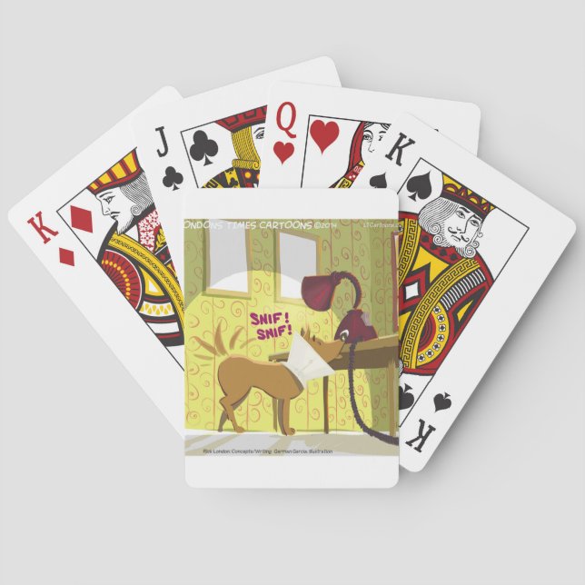Baraja De Cartas Dog Conehead Funny (Reverso)