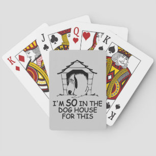 Baraja De Cartas DOG HOUSE personalizado tarjetas de reproducción d