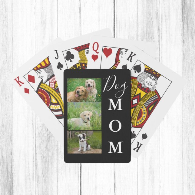 Baraja De Cartas Dog Mom 3 Photo Collage (Subido por el creador)