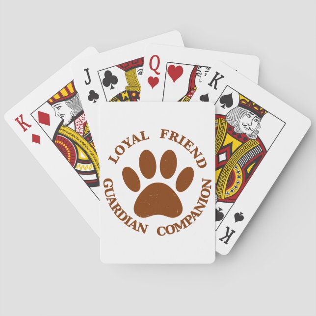 Baraja De Cartas Dog Paw Loyal Friend (Reverso)