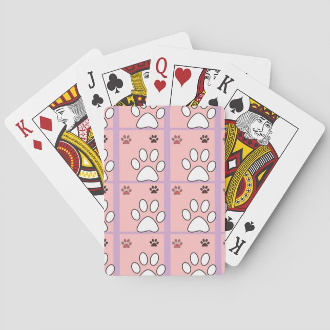 Baraja De Cartas Dog Paw Pattern (Reverso)