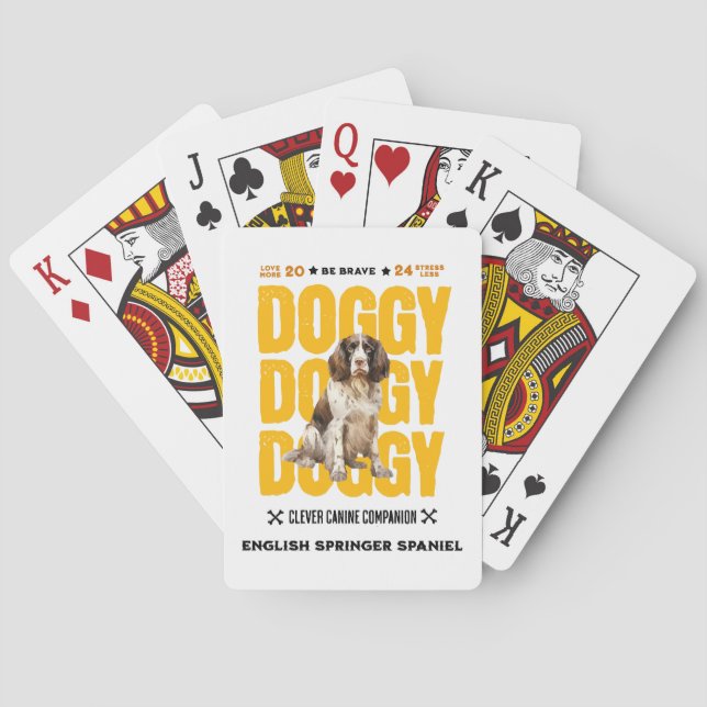 Baraja De Cartas Doggy English Springer Spaniel (Reverso)