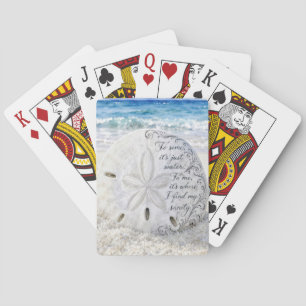 Baraja De Cartas Dólar de arena con cita inspiradora