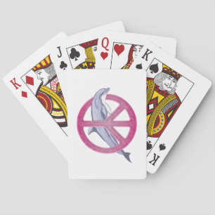 Baraja De Cartas Dolphin Peace Pink