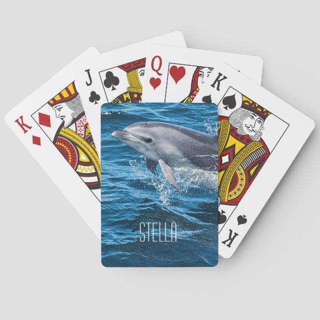 Baraja De Cartas Dolphin Splashing (Reverso)