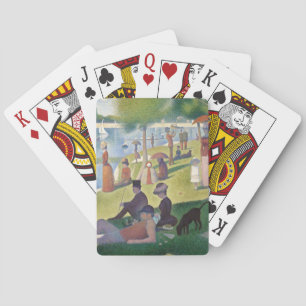 Baraja De Cartas Domingo por la tarde Seurat Neo Impresionista Pint