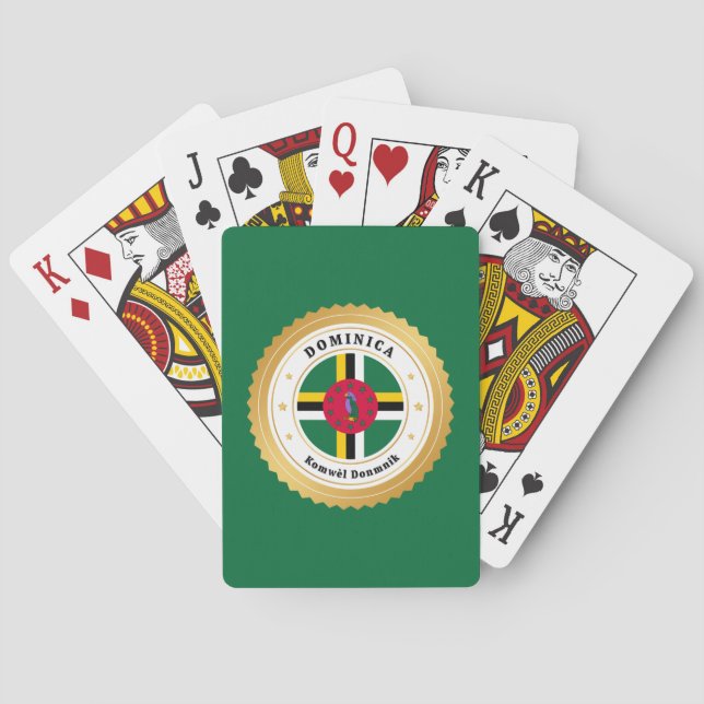 Baraja De Cartas Dominica Flag (Reverso)