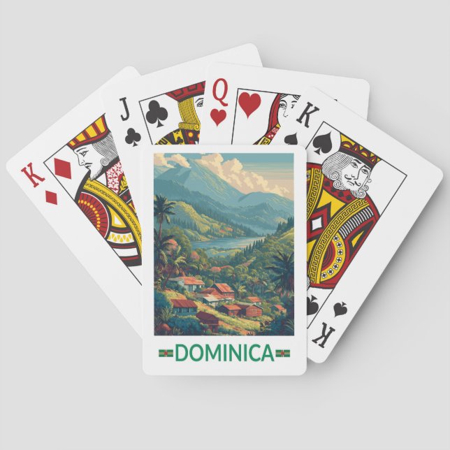 Baraja De Cartas Dominica Travel Art Vintage (Reverso)