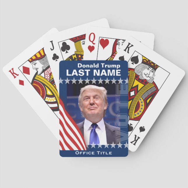 Baraja De Cartas Donald Trump para presidente 2016 (Reverso)