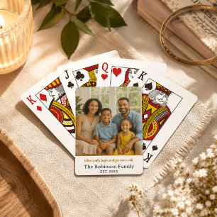 Baraja De Cartas Donde comienzan las sonrisas: Foto Familia 