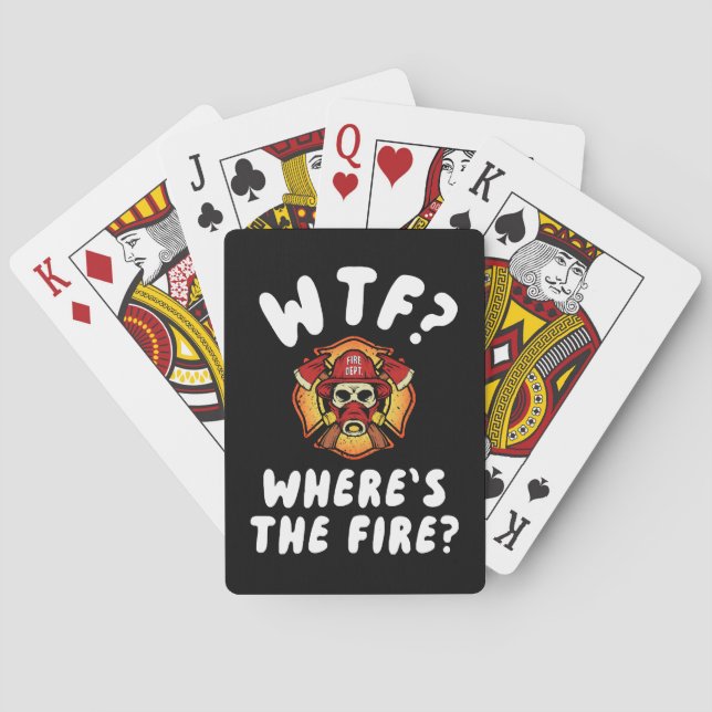 Baraja De Cartas ¿Dónde está el bombero? (Reverso)