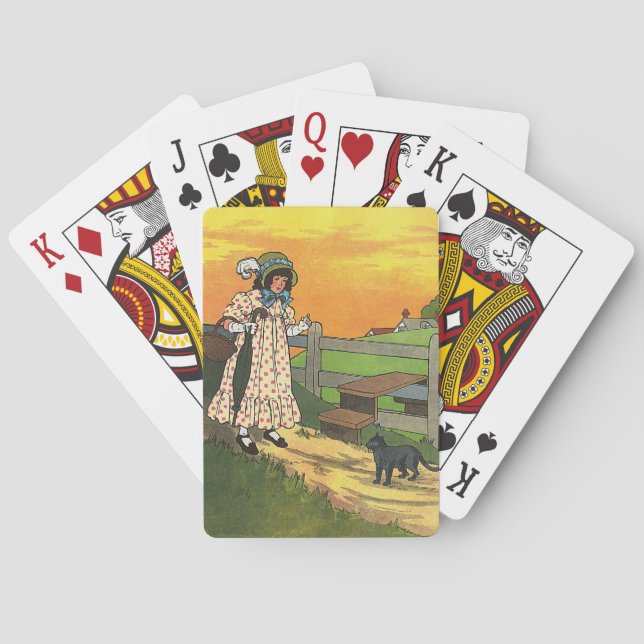 Baraja De Cartas ¿Dónde has estado? Madre Rhyme de oca (Reverso)