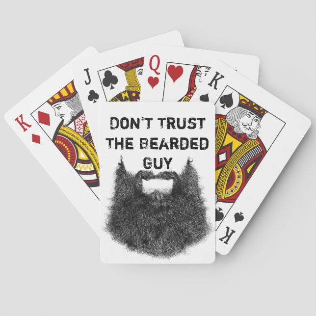 Baraja De Cartas Don't Trust The Bearded Guy (Reverso)