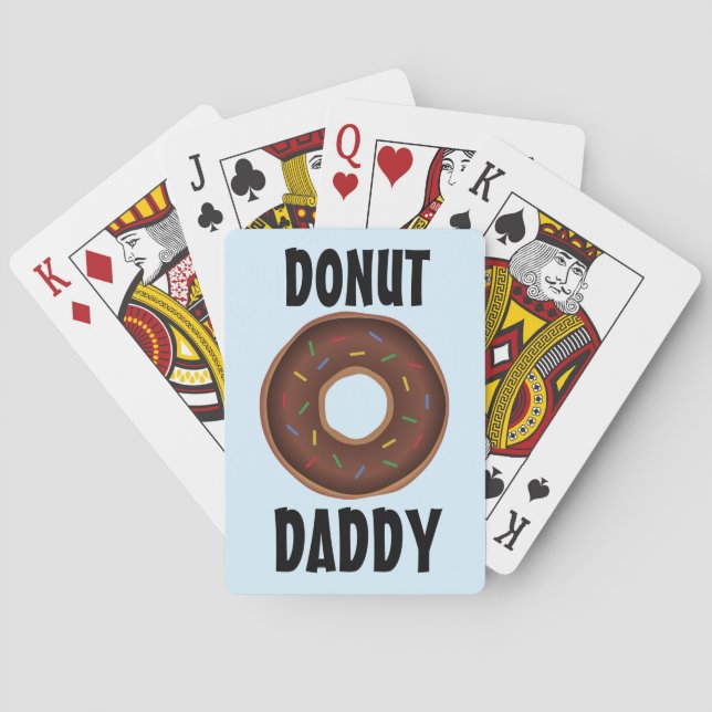 BARAJA DE CARTAS DONUT DAD JUGAR TARJETAS (Reverso)
