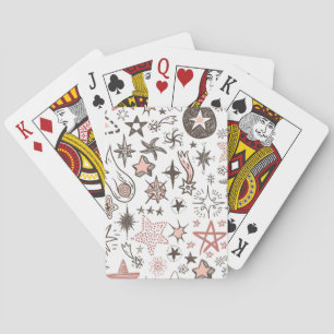 Baraja De Cartas Doodles cósmicos: estrellas y cometas
