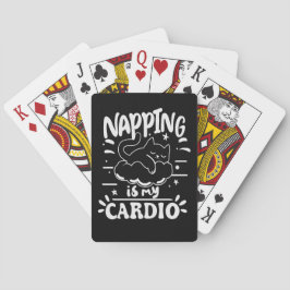 Baraja De Cartas Dormir La Siesta Es Mi Cardio Diseño Divertido De 