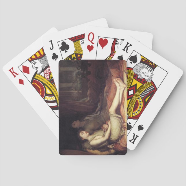 Baraja De Cartas Dormir y su muerte de medio hermano (dolor) (Reverso)