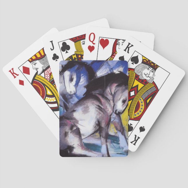 Baraja De Cartas Dos caballos (por Franz Marc) (Reverso)
