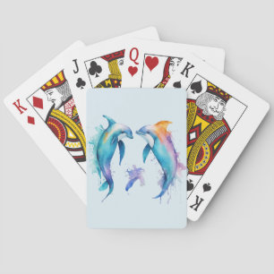 Baraja De Cartas Dos delfines lindos