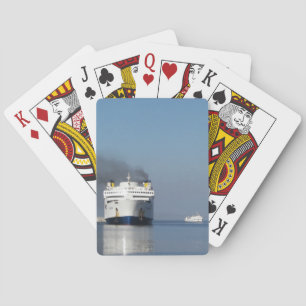 Baraja De Cartas Dos Ferrys En Grecia Tarjetas De Ciclo