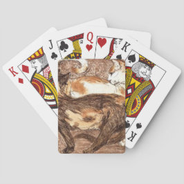 Baraja De Cartas Dos gatos (por Franz Marc)