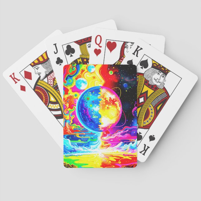 Baraja De Cartas Dos mundos (Reverso)