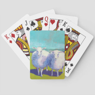 Baraja De Cartas Dos ovejas en campo