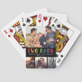 Baraja De Cartas Dos papás son mejor que uno | Foto del Día del Pad