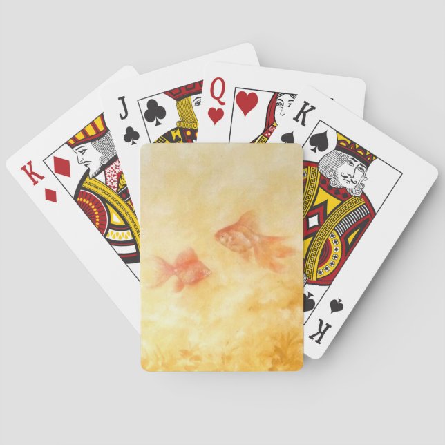 Baraja De Cartas Dos peces dorados (Reverso)