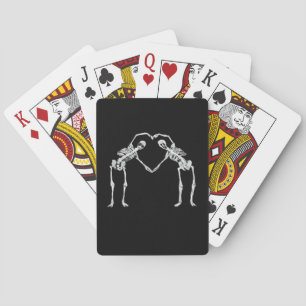 Baraja De Cartas Dos Skeleton Hearts Hands Classic