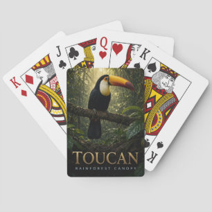 Baraja De Cartas Dosel de la selva tropical del tucán Fauna ANIMAL