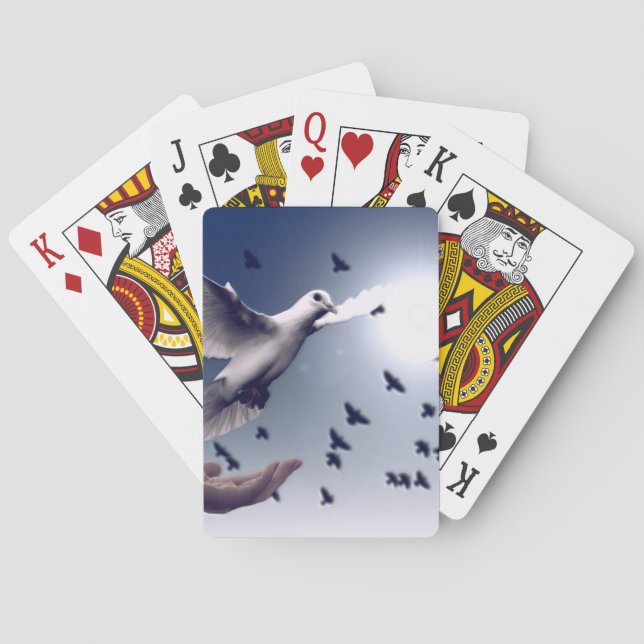 Baraja De Cartas Dove Hand Trust (Reverso)