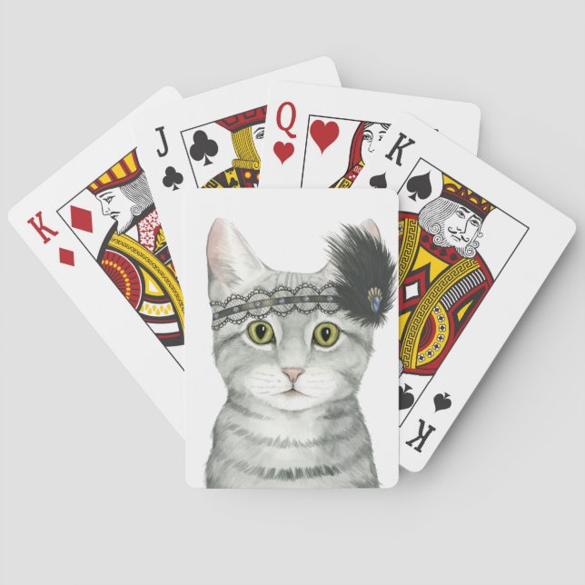 Baraja De Cartas Downton Cat | Bejeweld Con Lace (Reverso)
