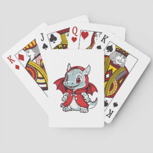 Baraja De Cartas Dragón Albino en Rojo