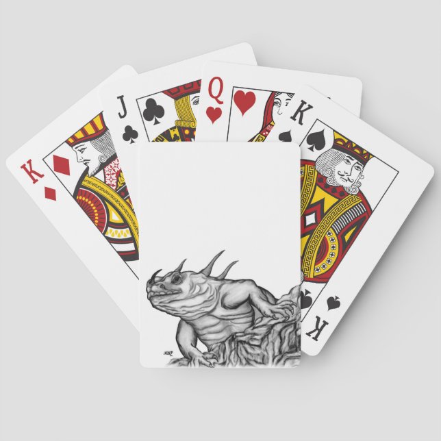 Baraja De Cartas Dragón en la roca (Reverso)