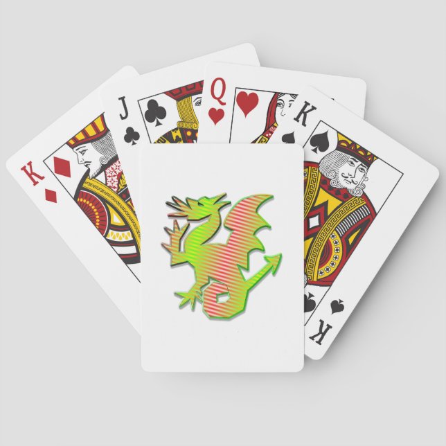 Baraja De Cartas Dragón estilizado (Reverso)