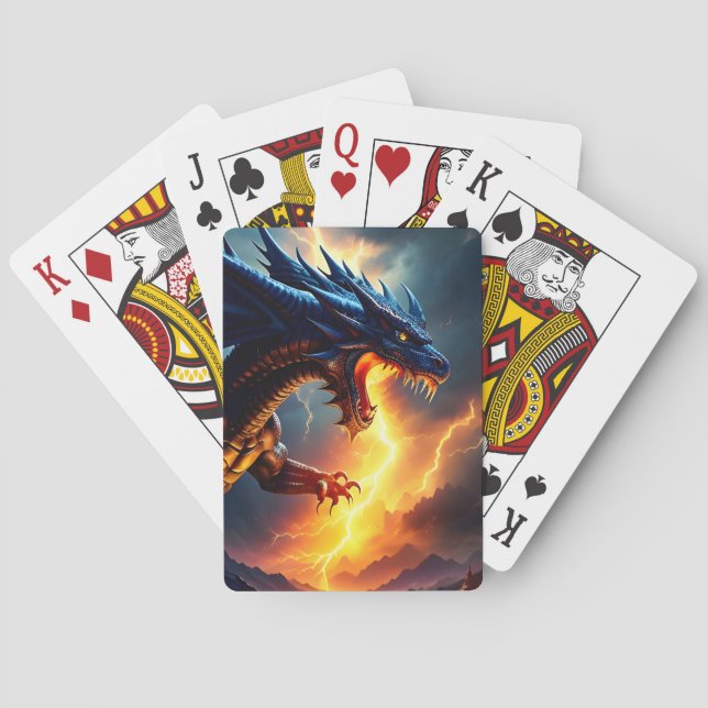 Baraja De Cartas Dragon Fire Lightning Fight Two (Reverso)